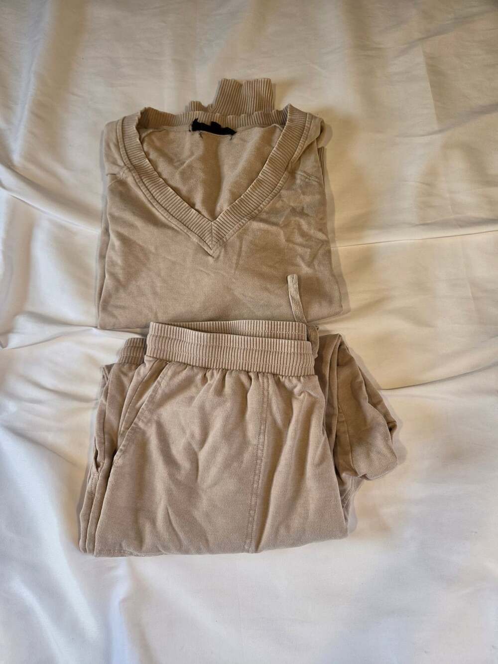 Jane + Delancey V-Neck Sweatshirt and Jogger Lounge Set